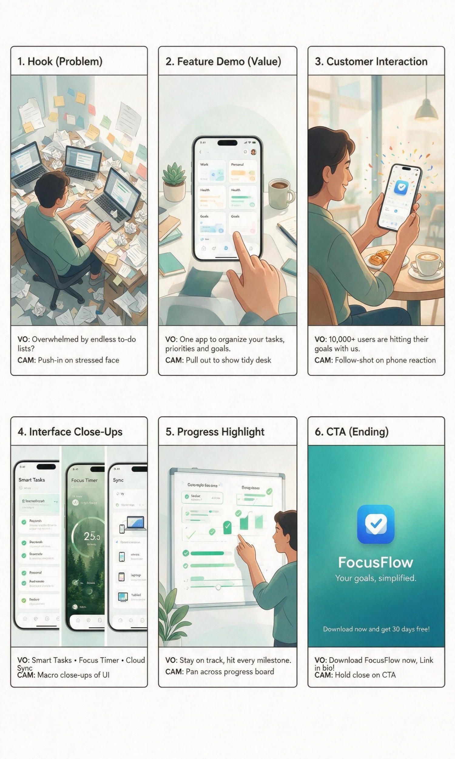 Marketing Video Storyboard
