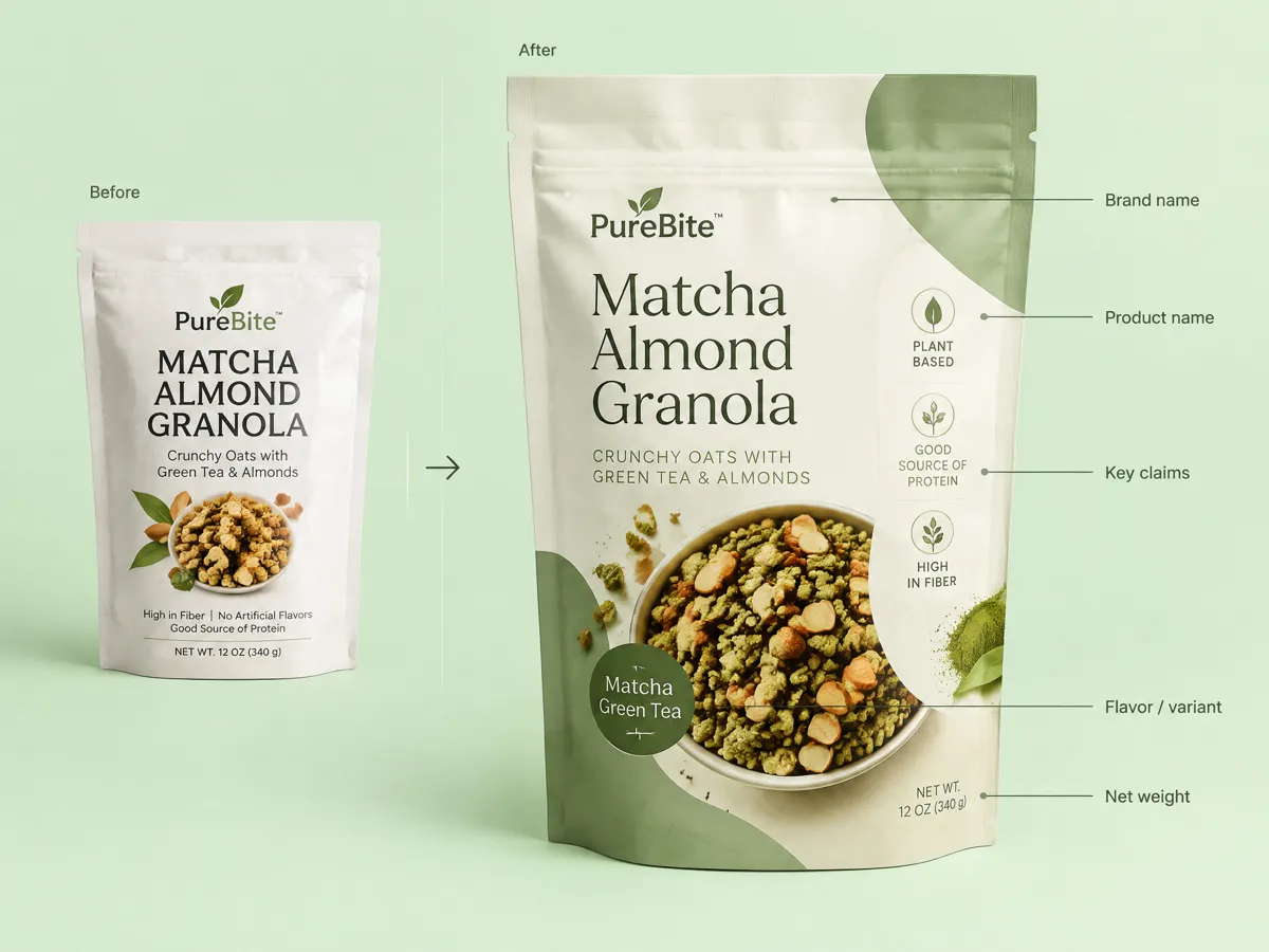 Organize Product Names and Claims on Your Packaging