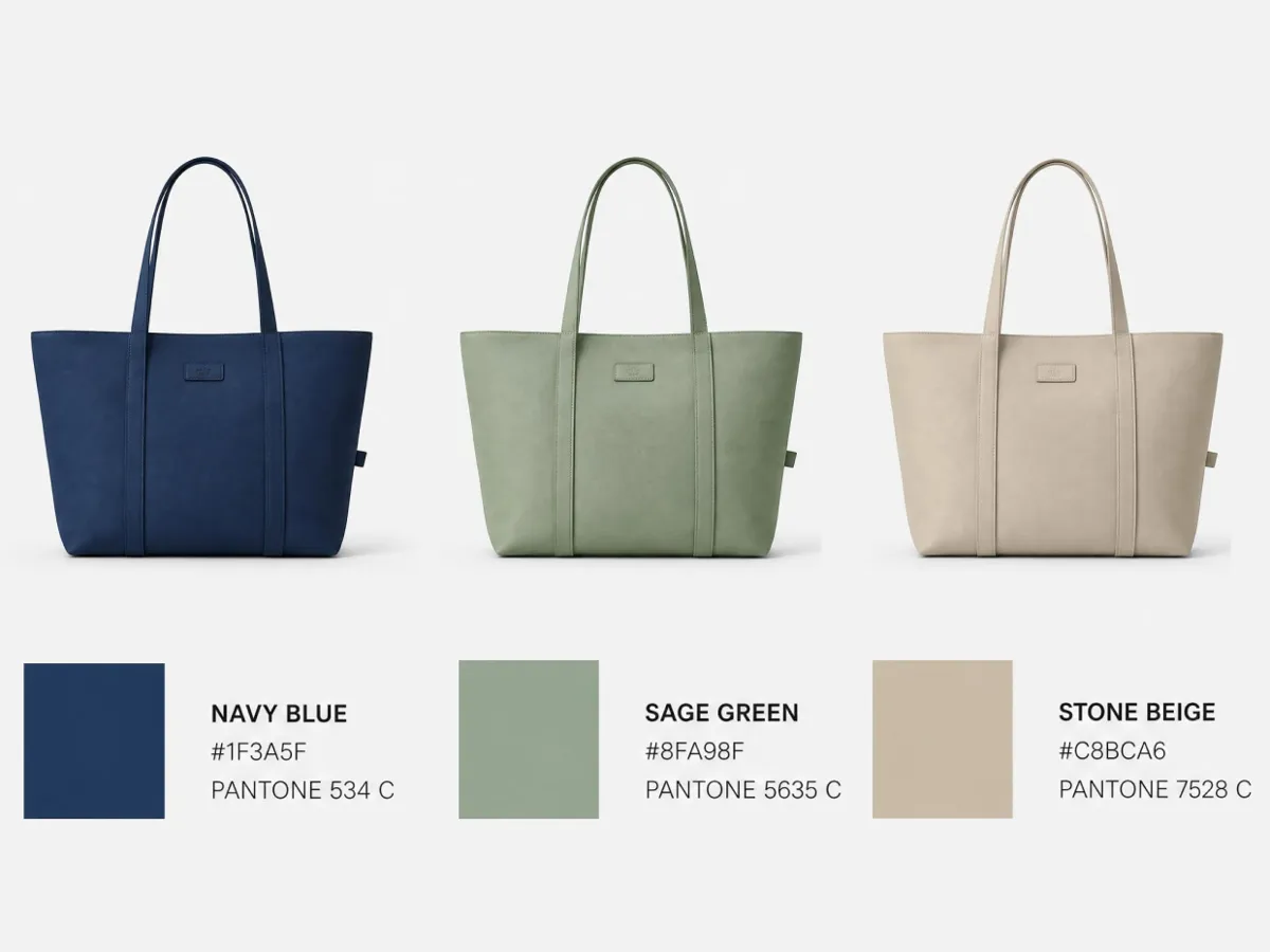 Product color variations matching brand colors