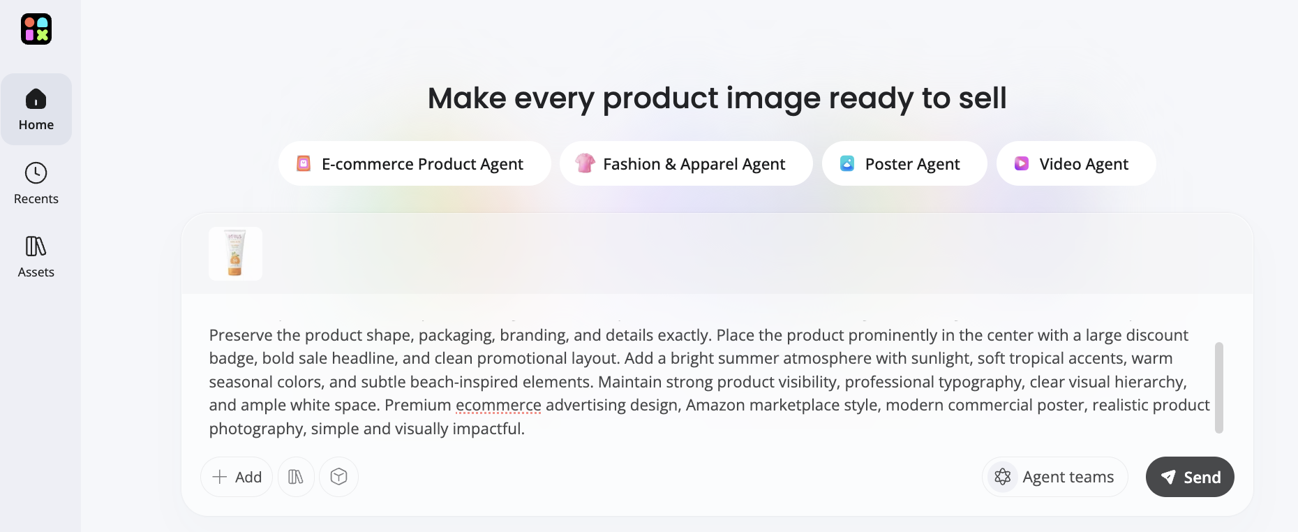 Upload Product Image and Generate Images