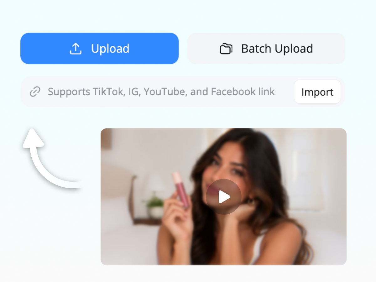 Upload or Import Your Video