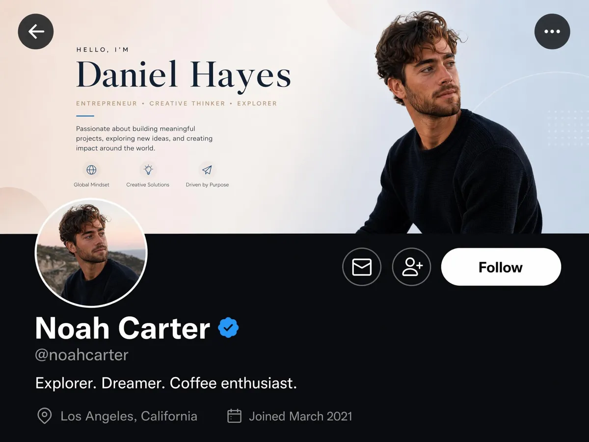 Keep Text Clear of the Profile Photo Overlay