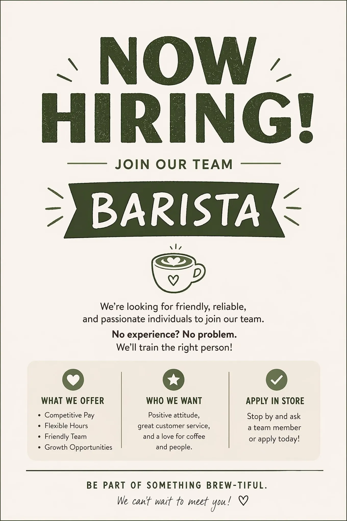 AI Generated Hiring Poster