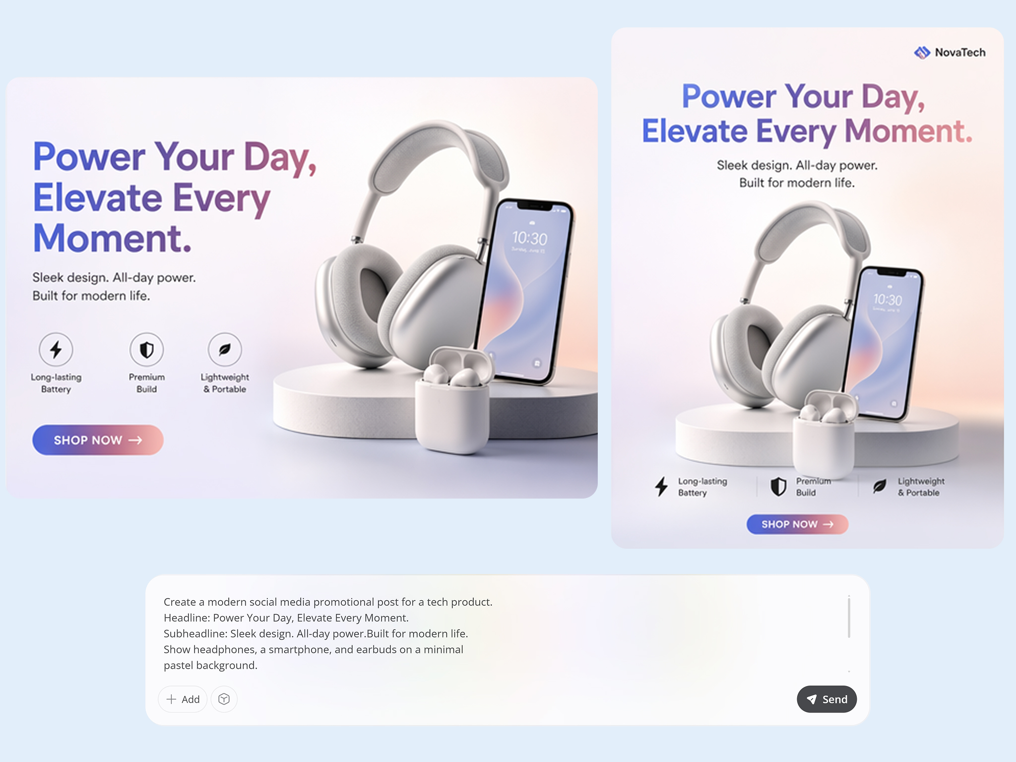 Create Ad and Social Visuals From Text