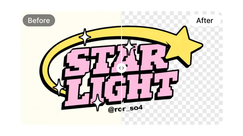 Create transparent logos