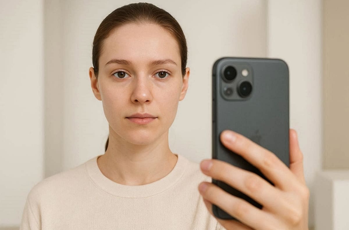 take a clear selfie