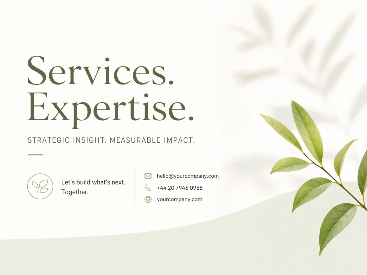Introduce Services and Expertise on Profile