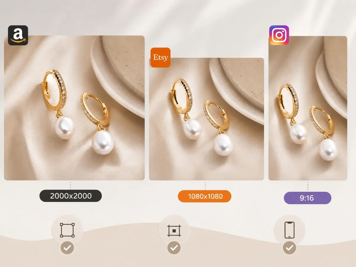 Auto-Resize Jewelry Images for Every Ecommerce Platform