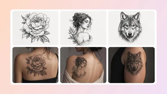 Generate tattoo and try on