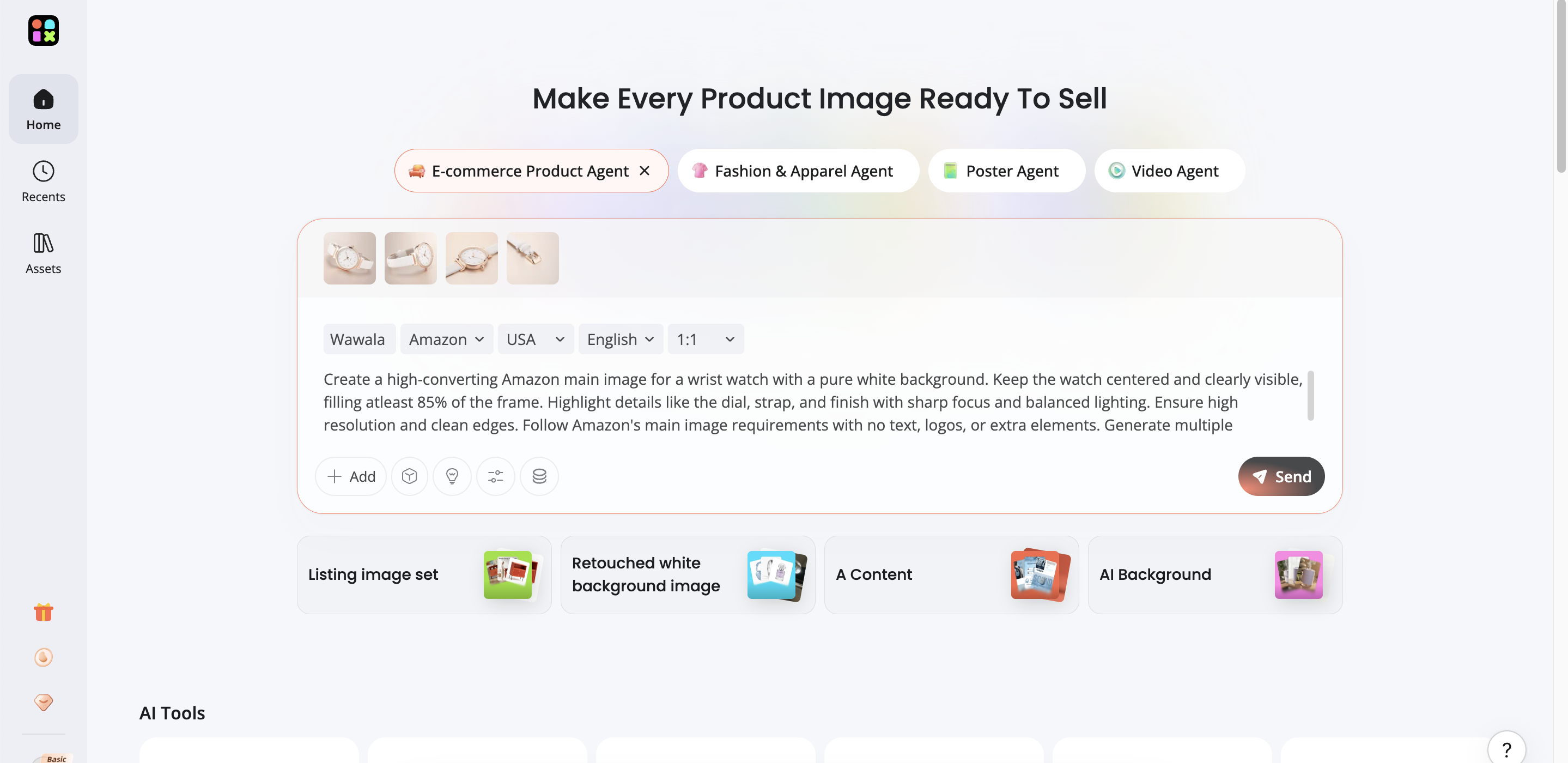 Upload and generate Upload and generate