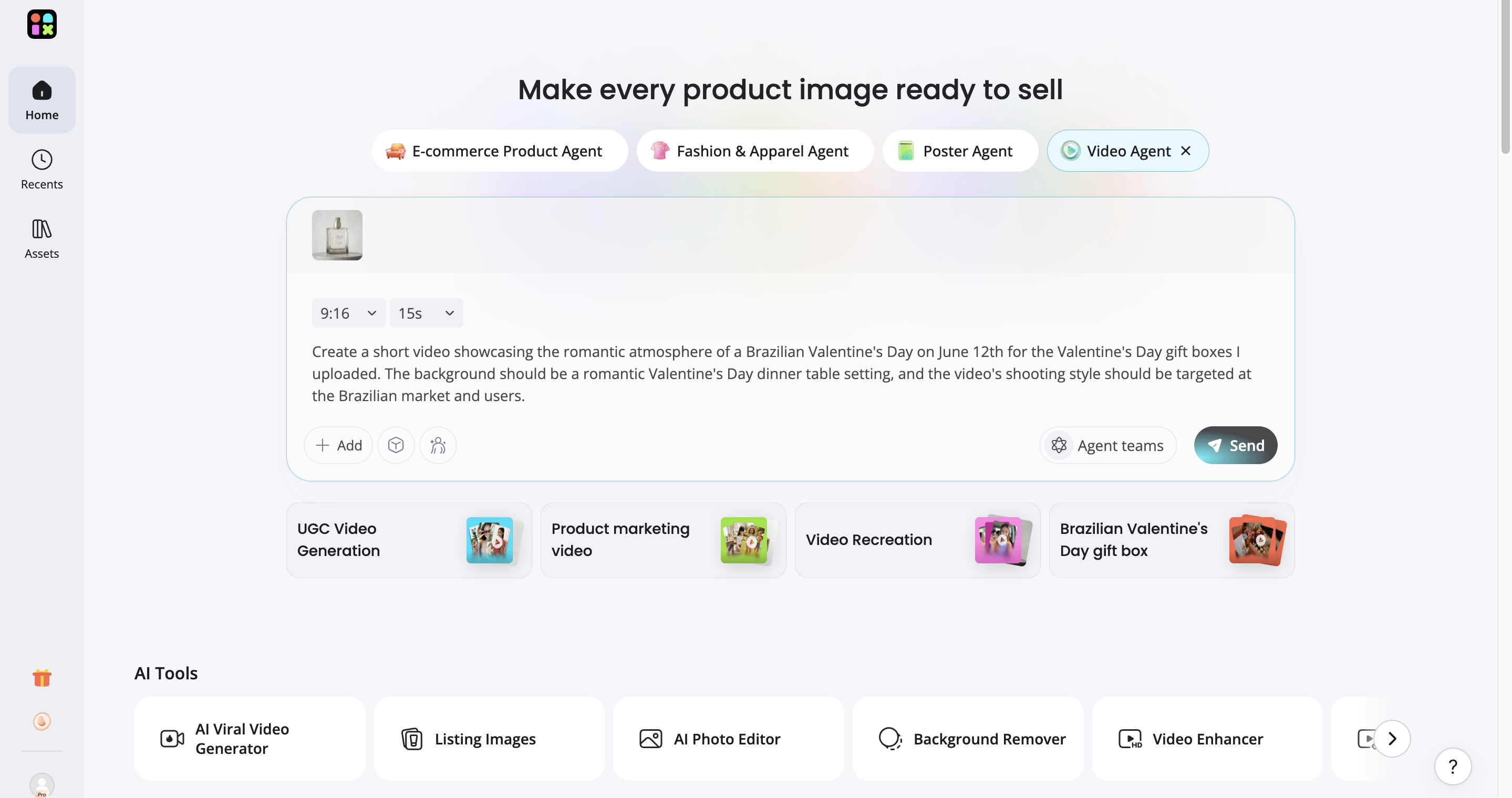 Generate performance marketing videos Generate AI marketing videos