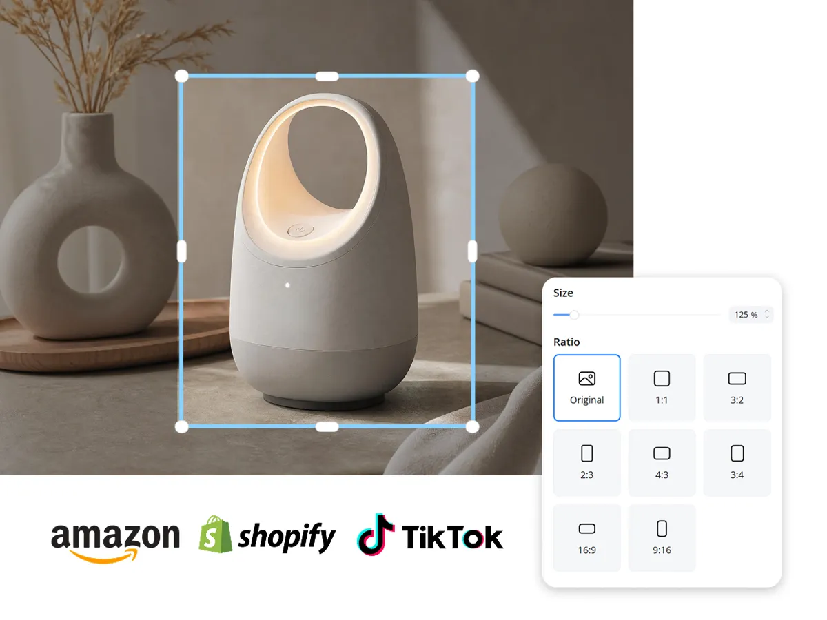 Redimensione fotos de produtos para os requisitos de todas as plataformas de e-commerce