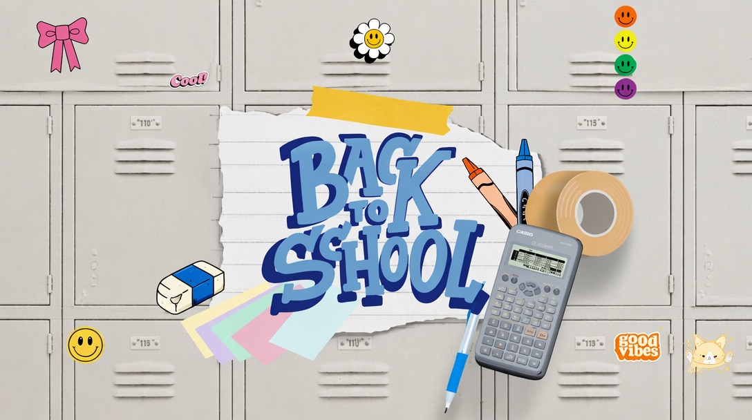Back-to-school ad design