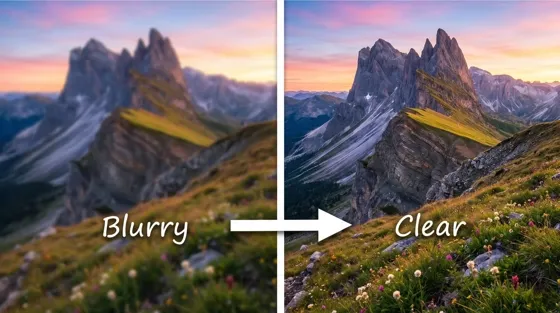 make blurry image clear