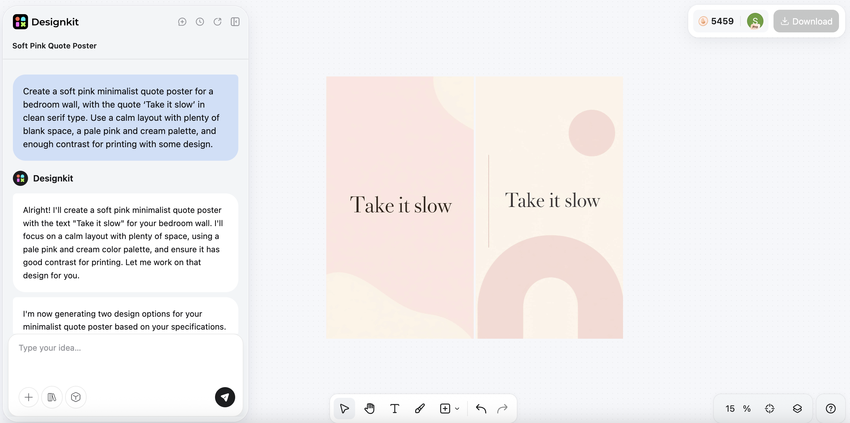 how to make an aesthetic poster with ai