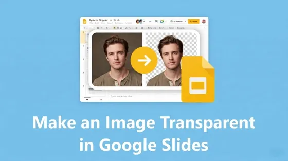 how to make an image transparent in google slides