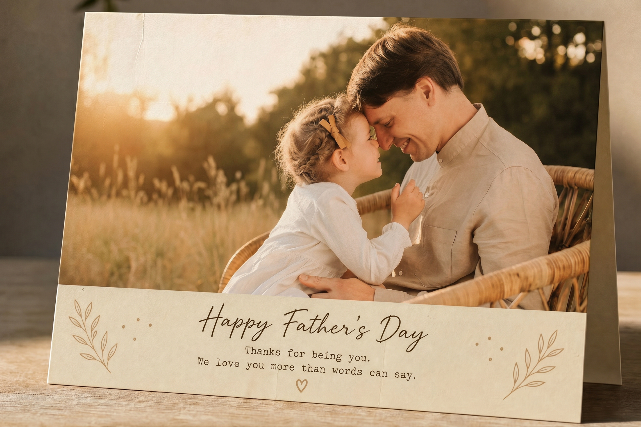 heartfelt fathers day card