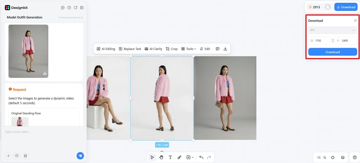 Download ai fashion model via designkit download ai fashion model via designkit