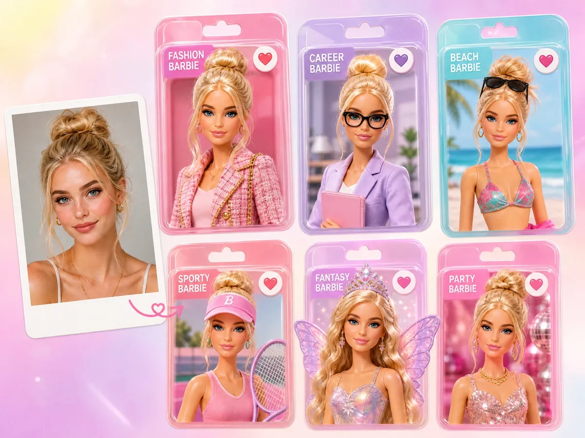 Generate Multiple Barbie Editions From One Photo