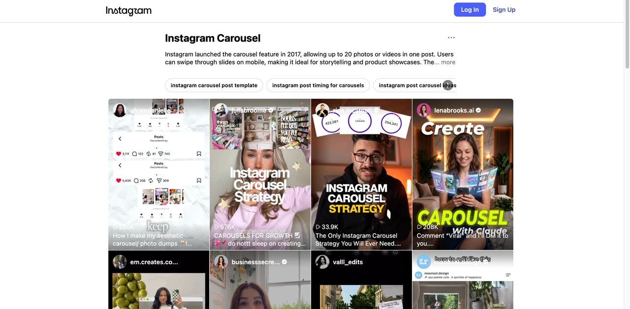 Instagram Carousel Explained