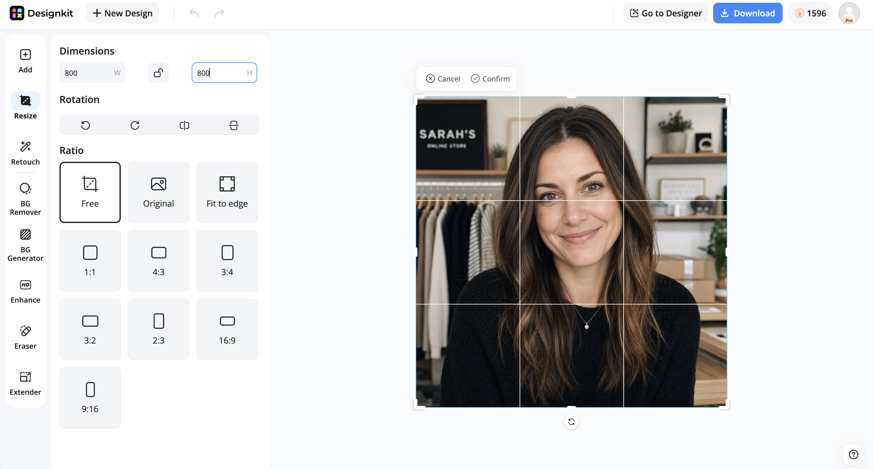 Resize the YouTube profile image size