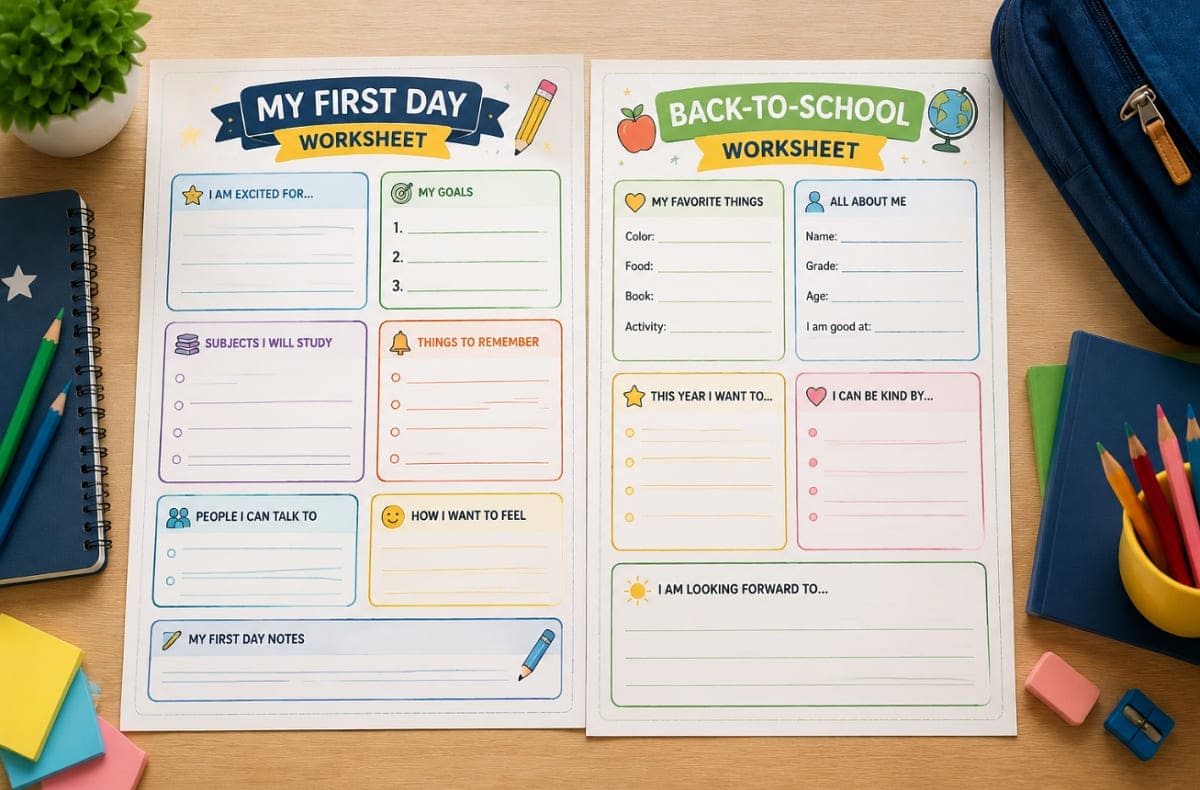 back to school day sheet back to school day sheet