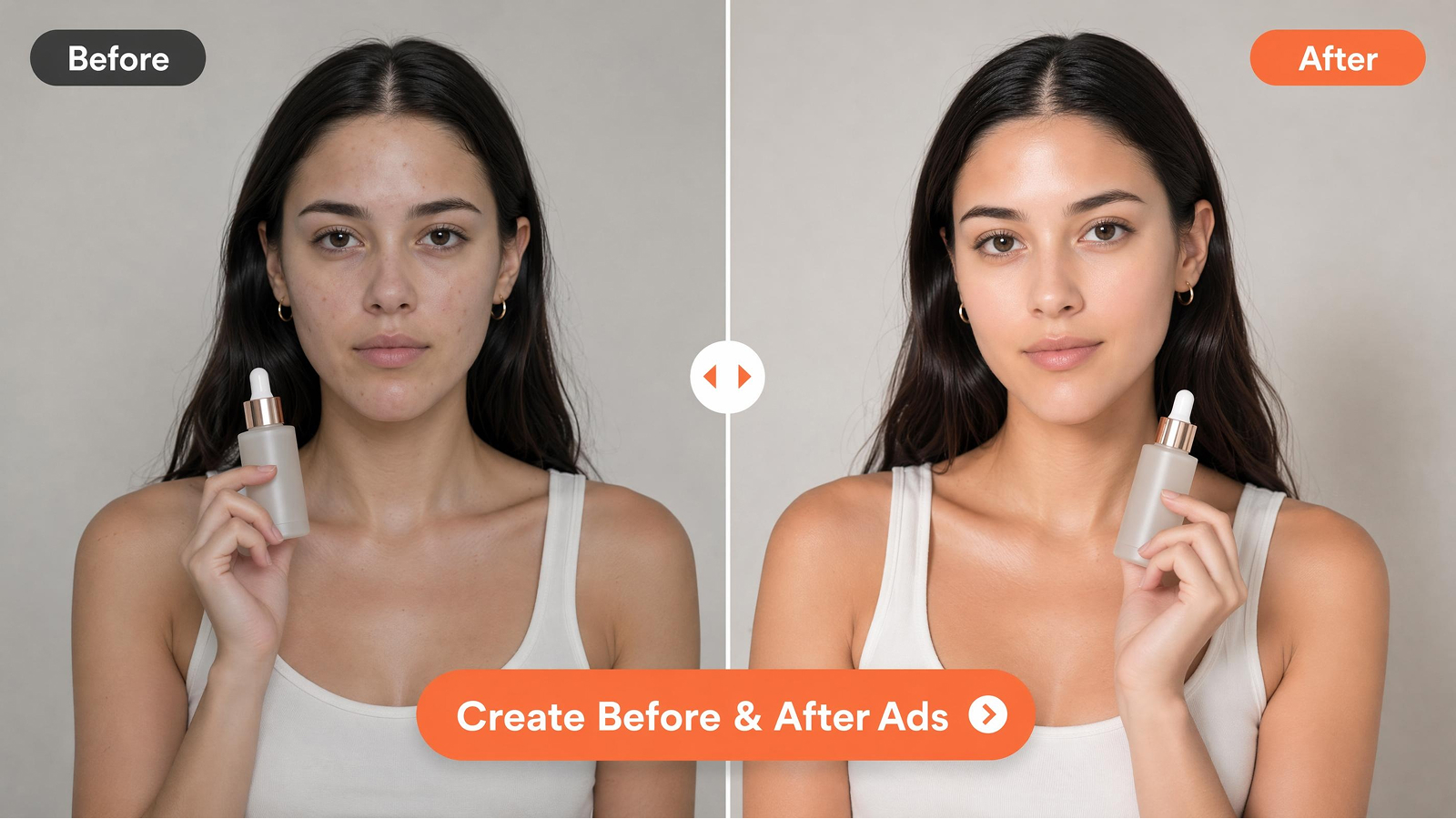before and after videos for skincare product