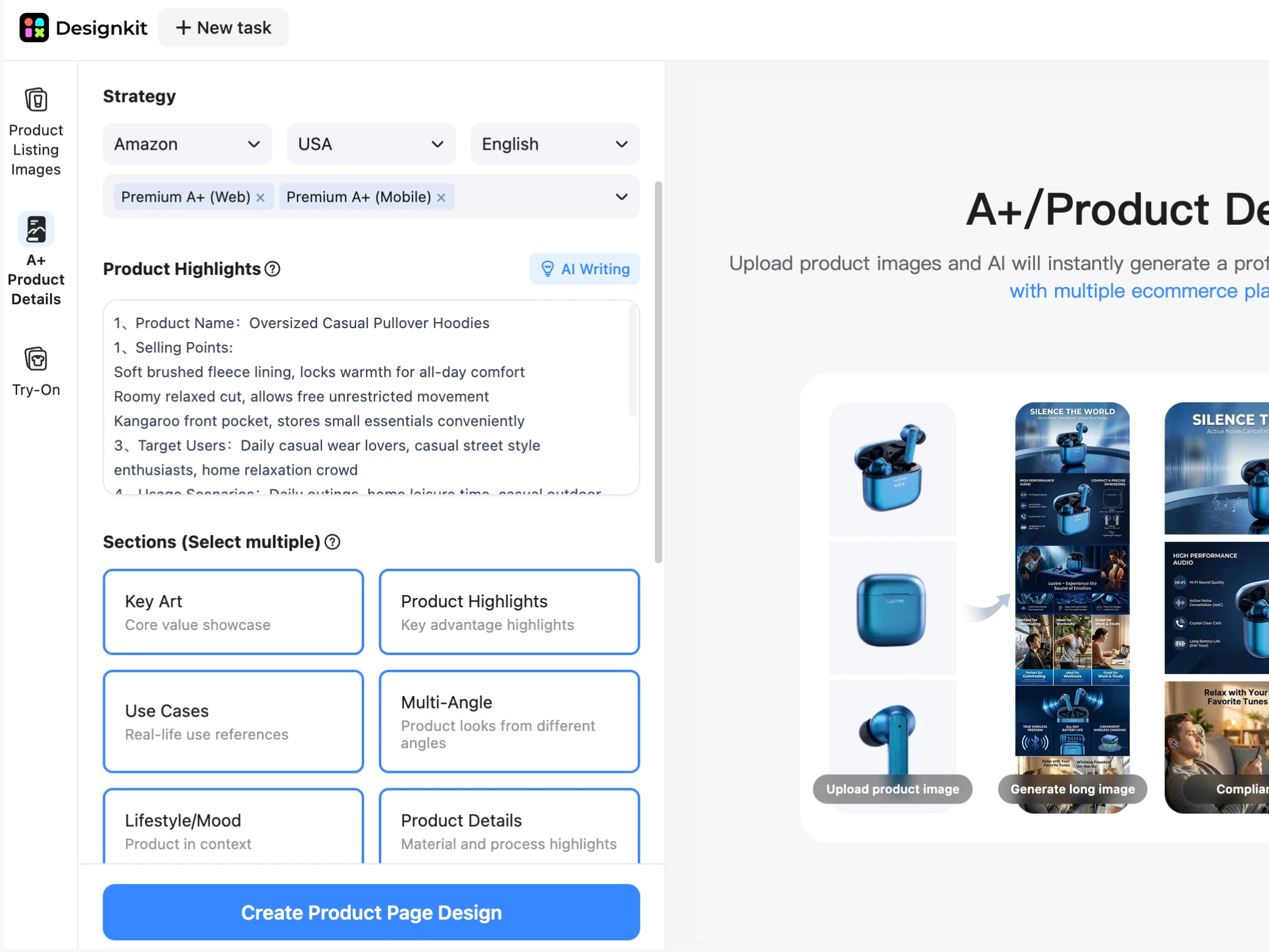 Gere e personalize conteúdo Premium A+