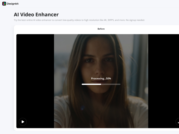 Escolha 4K e clique em Aprimorar