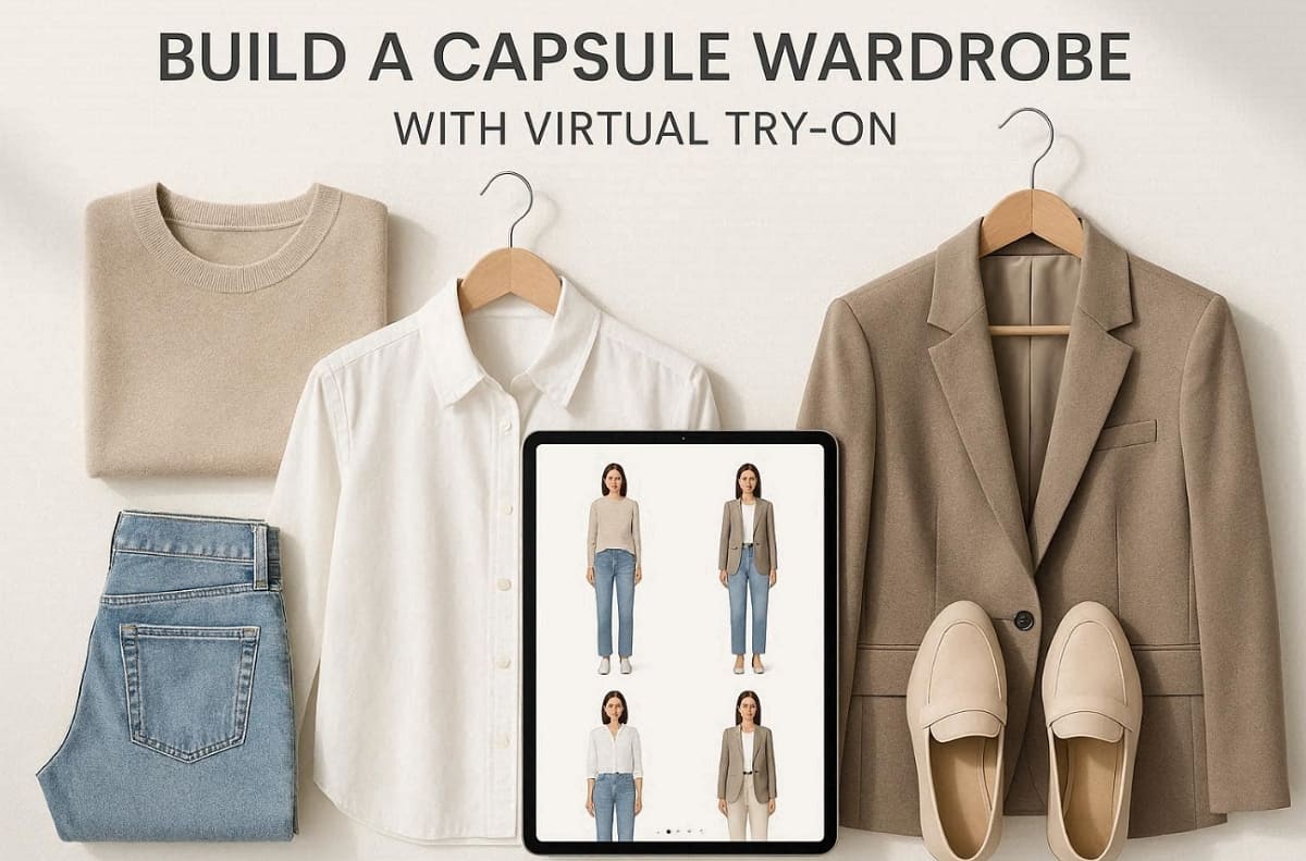 capsule wardrobe in virtual try on