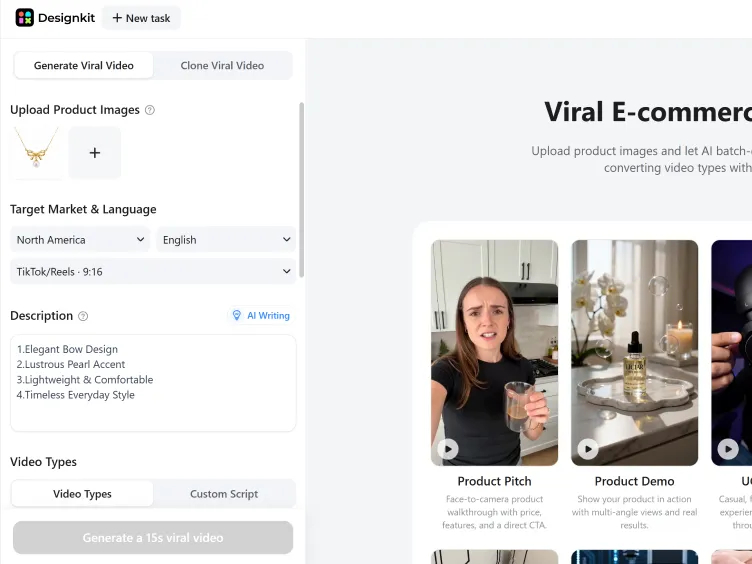 Upload Your Product Images for product demo video