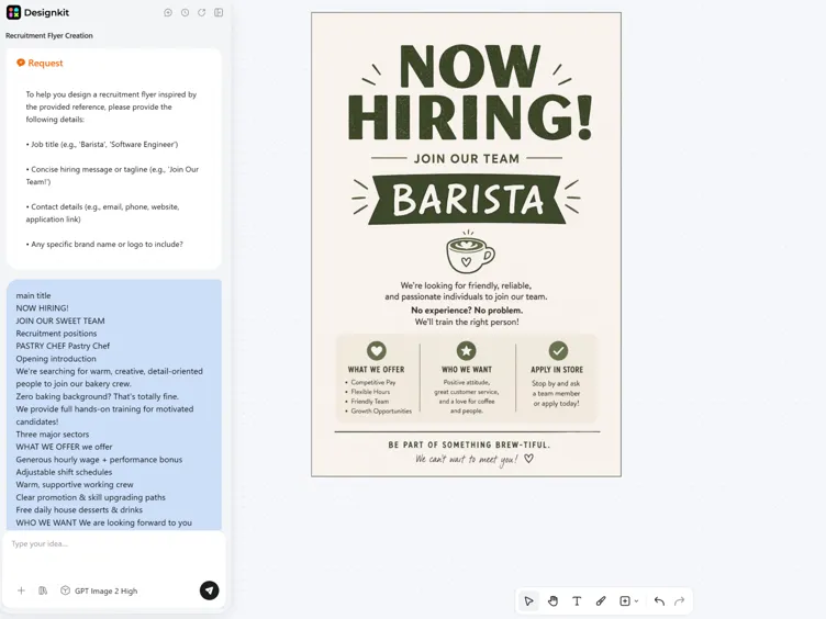 How to Make a Recruitment Poster With AI