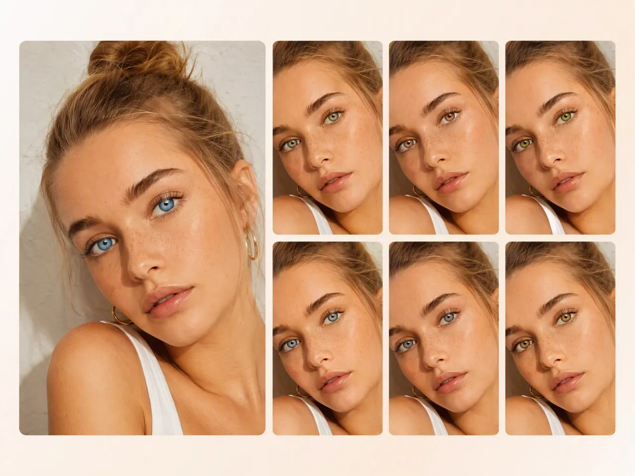 Show Clients Different Eye Color Options Before Final Editing