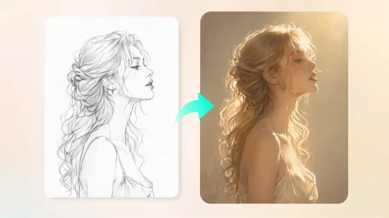 turn sketch to image online
