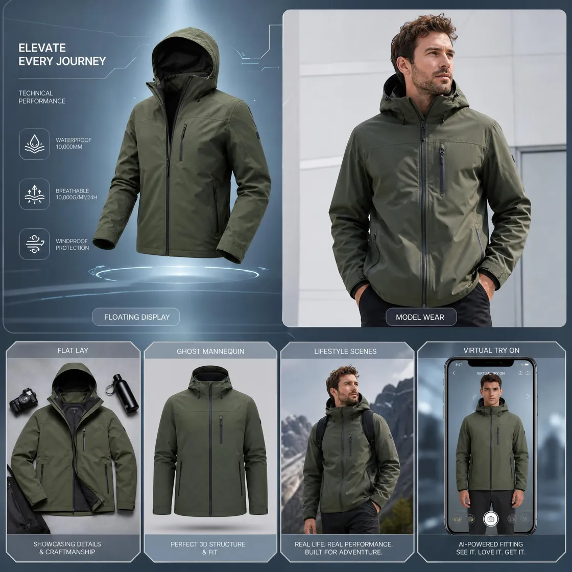 Gerador de fotos de roupas com IA