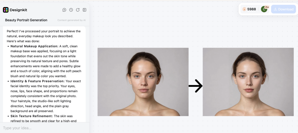 makeup try-on online tool - designkit virtual try on