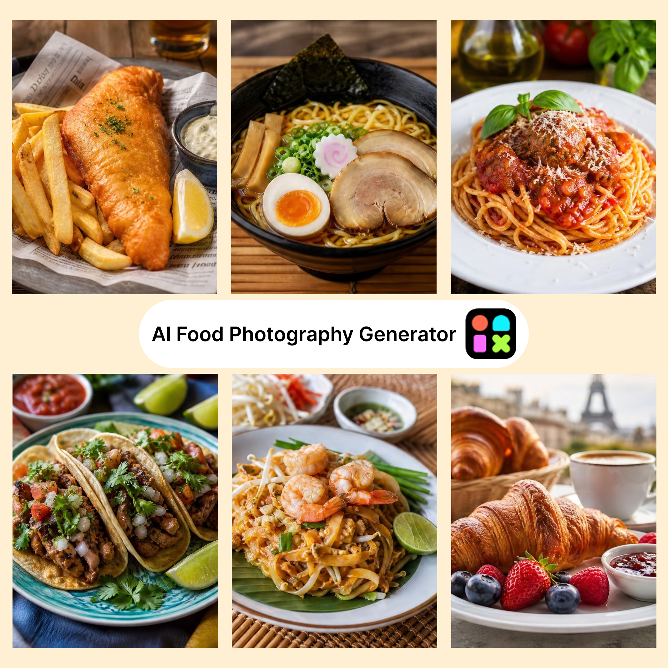 Gerador de fotos de alimentos por IA: crie imagens incríveis
