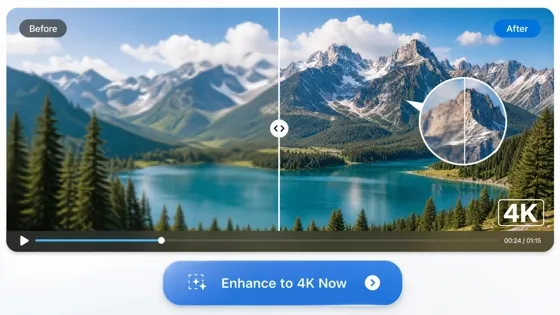 enhance landscape video
