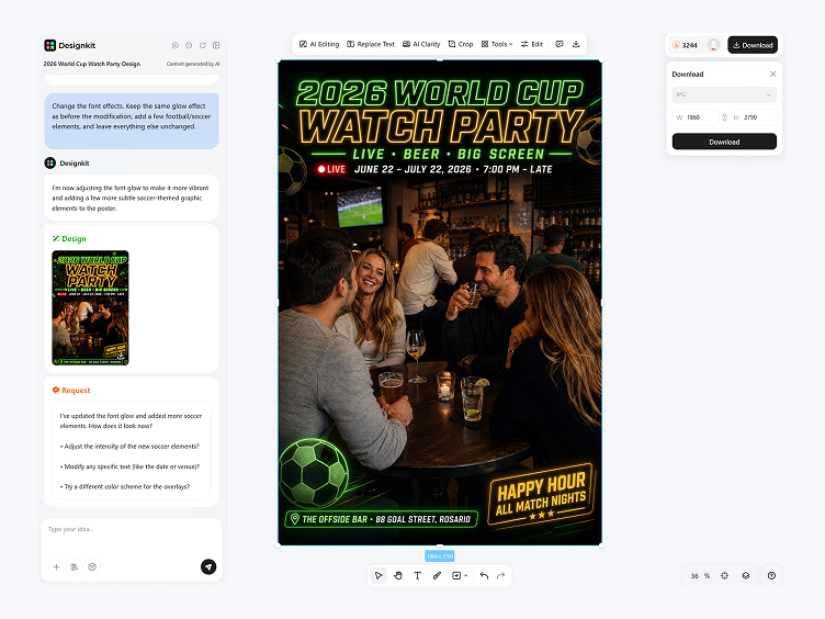 how to make a world cup poster