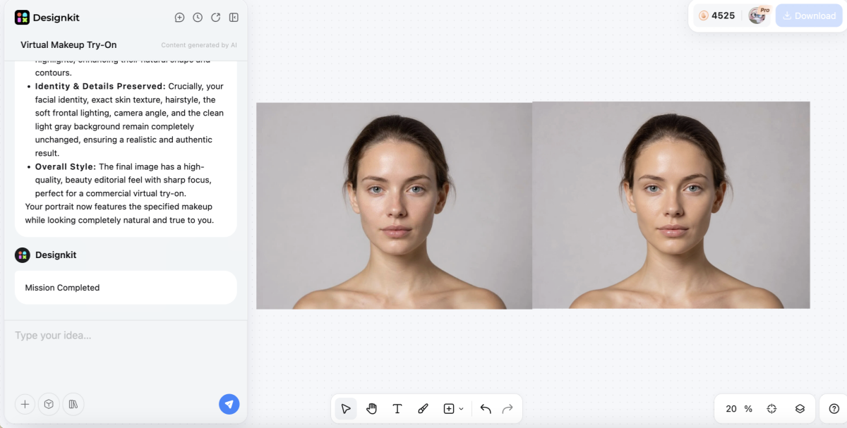 Generate Your Virtual Lipstick and Foundation Look