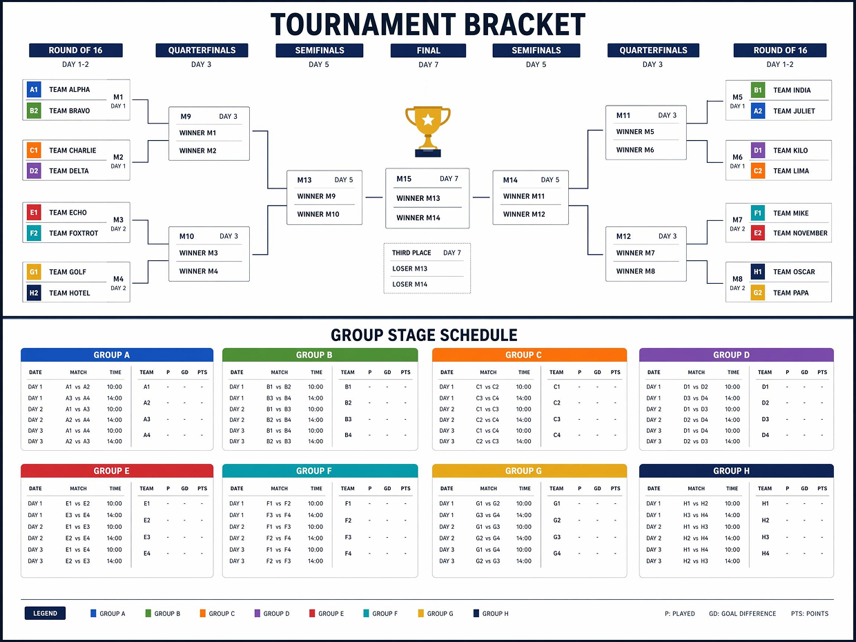 building bracket layout