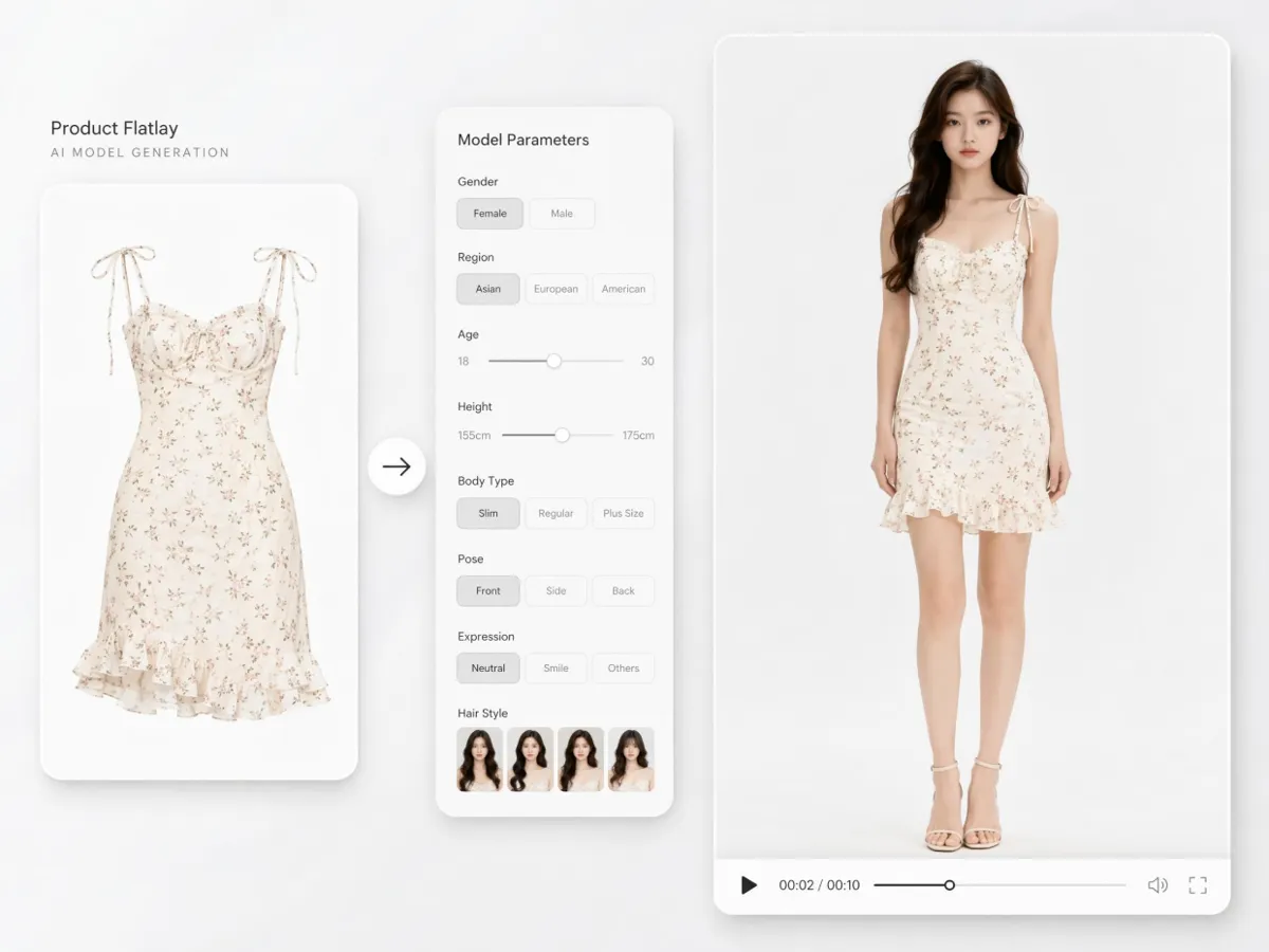 Create "Model-On-Body" Fashion Videos Without Hiring Talent