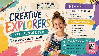 Arts Camp Poster