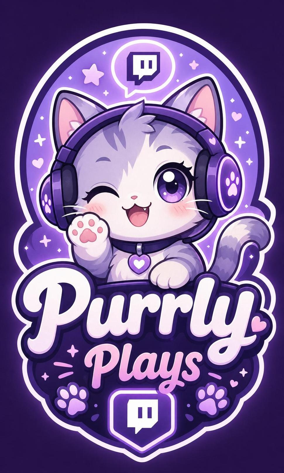 Cute VTuber Twitch Logo