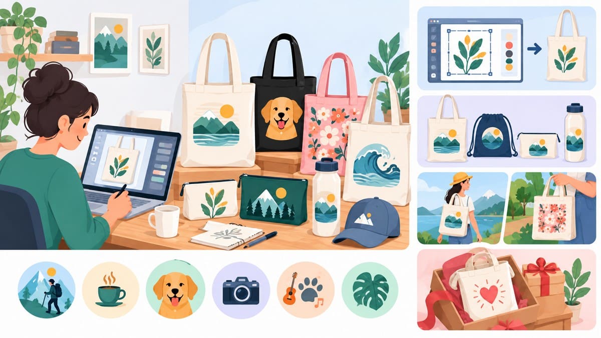 POD tote bags