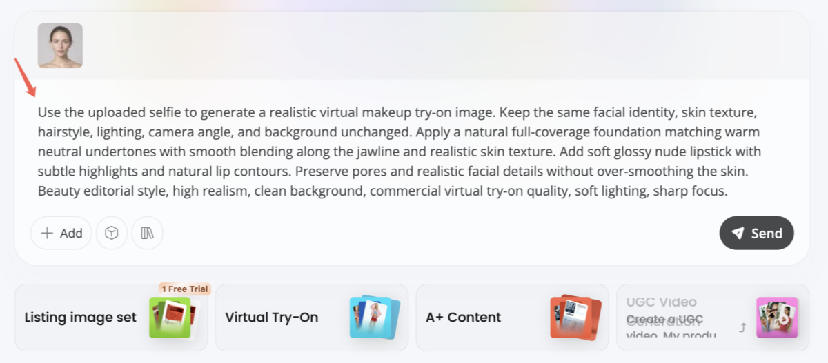 Enter Your Virtual Makeup Prompt