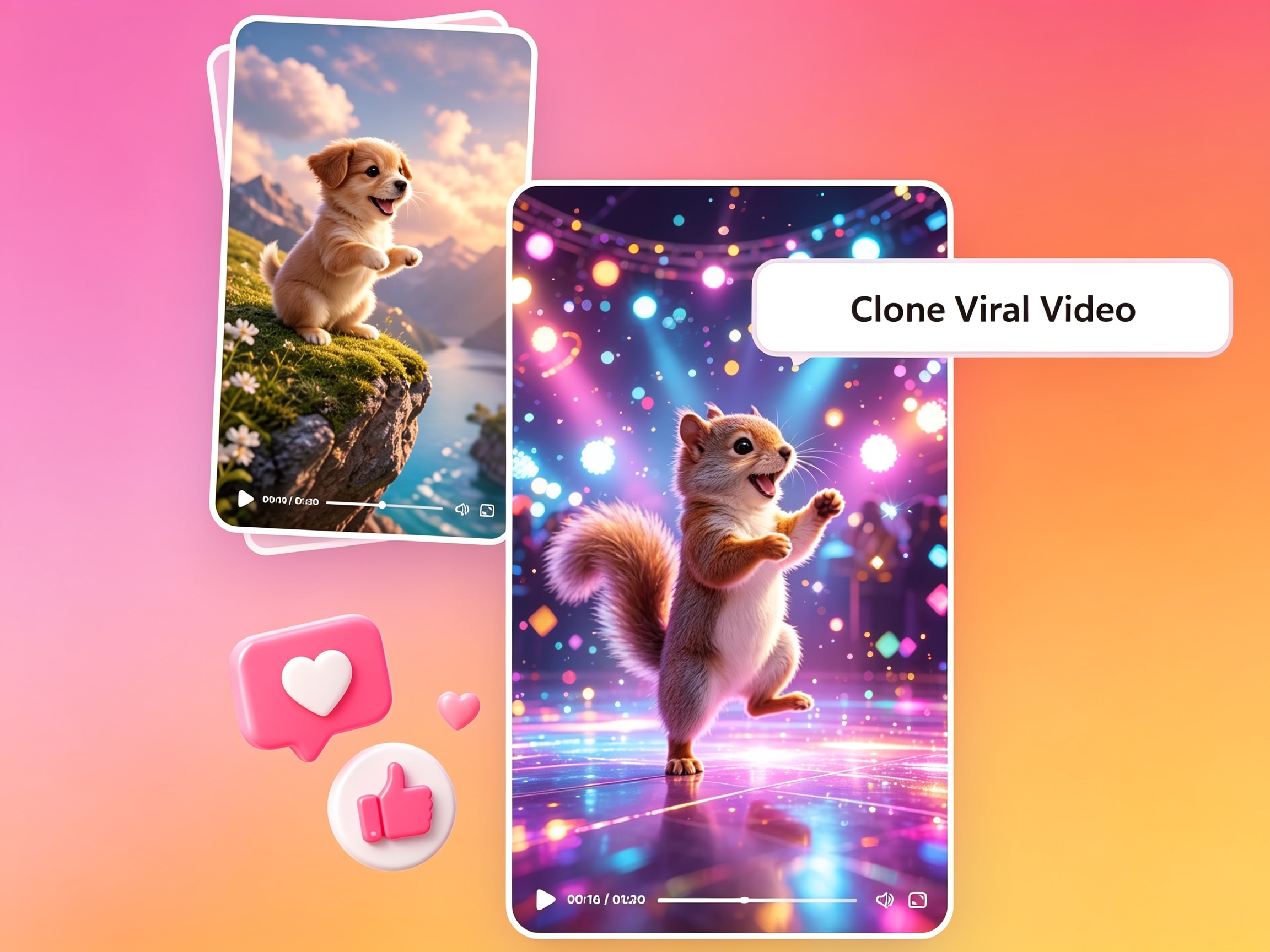 Clone vídeos virais com IA