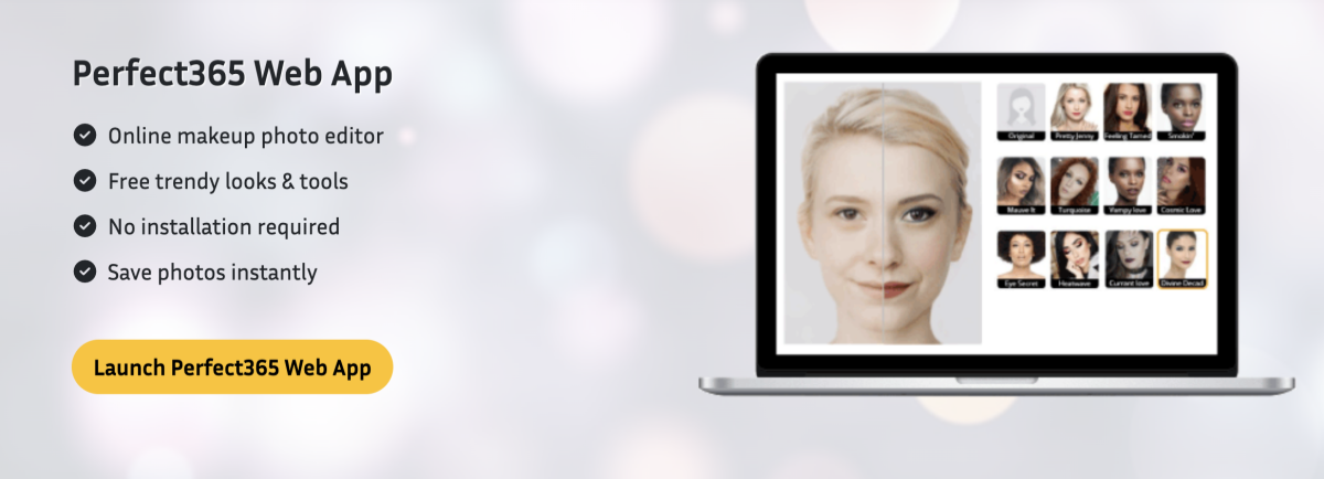 makeup try-on online tool - perfect365 online