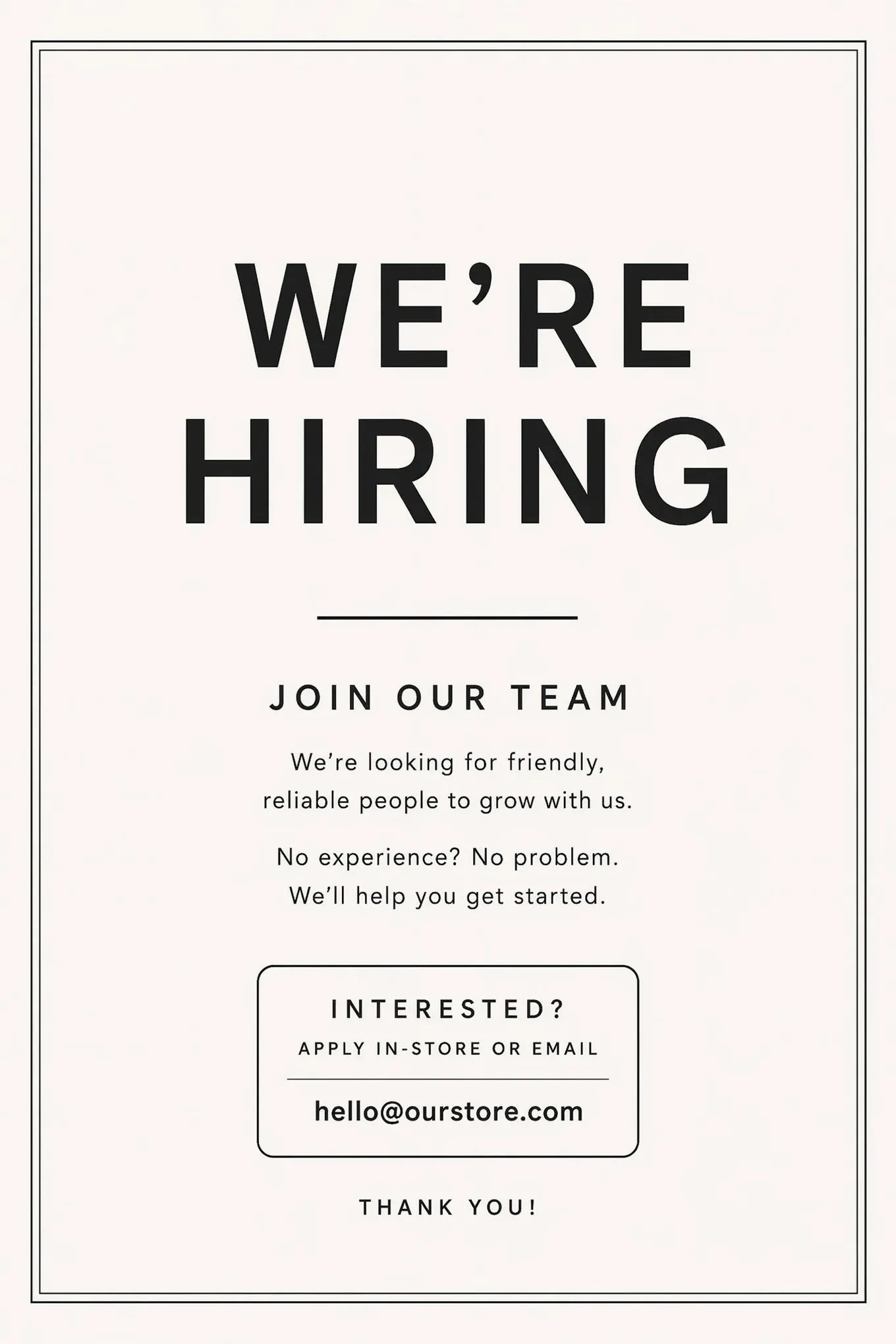 AI Generated Hiring Poster