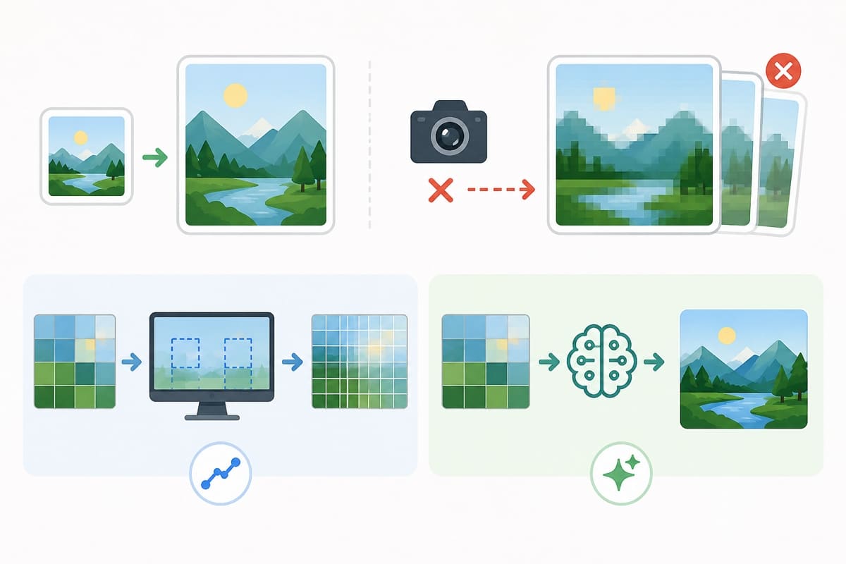 how to upscale the image